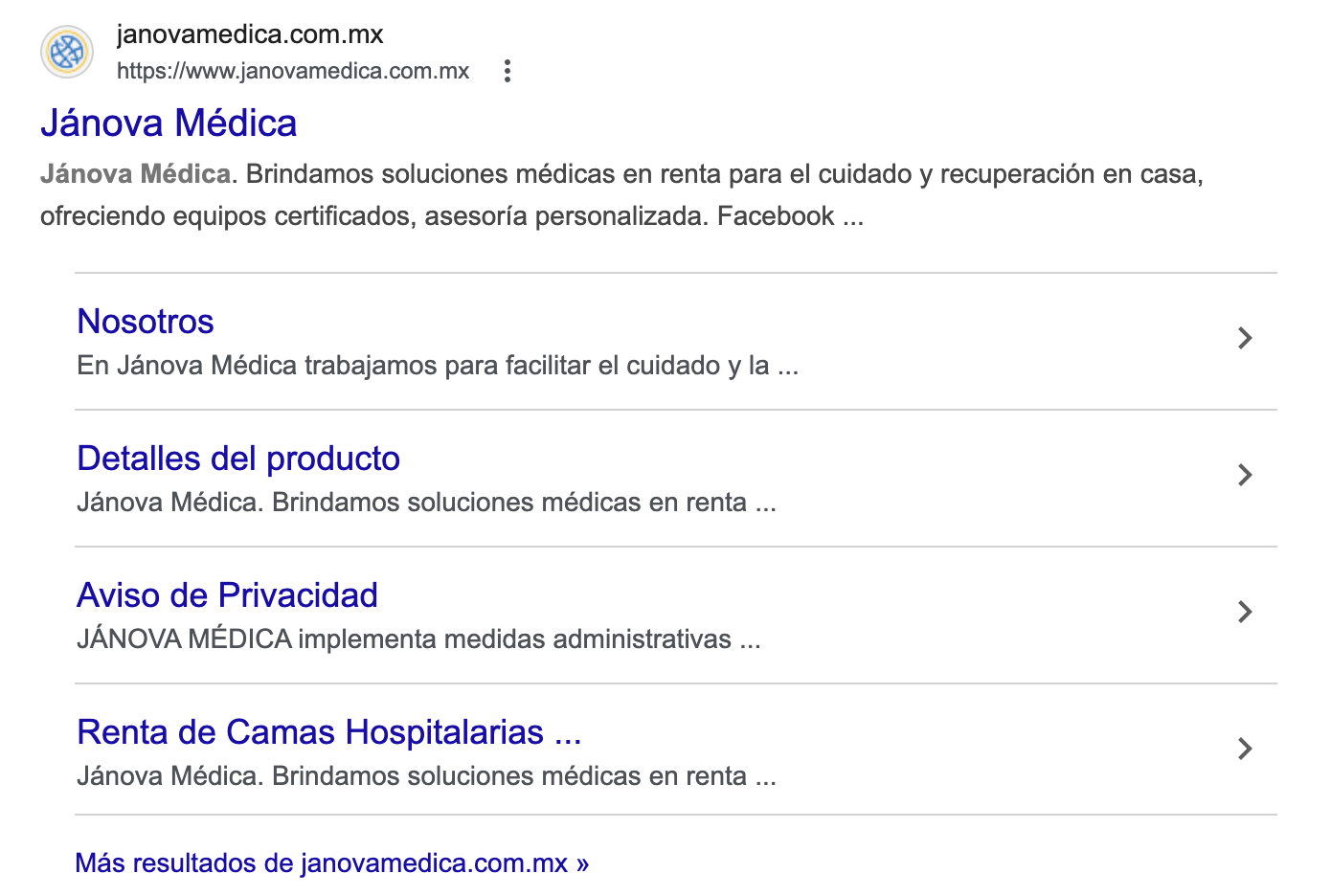 Resultado de búsqueda para versión de escritorio.